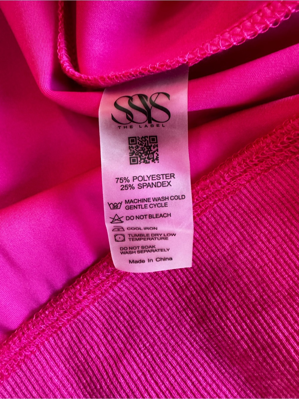 SSYS The Label Hot Pink Oversized Sweatshirt XXL Boxy Crewneck - Picture 3 of 5